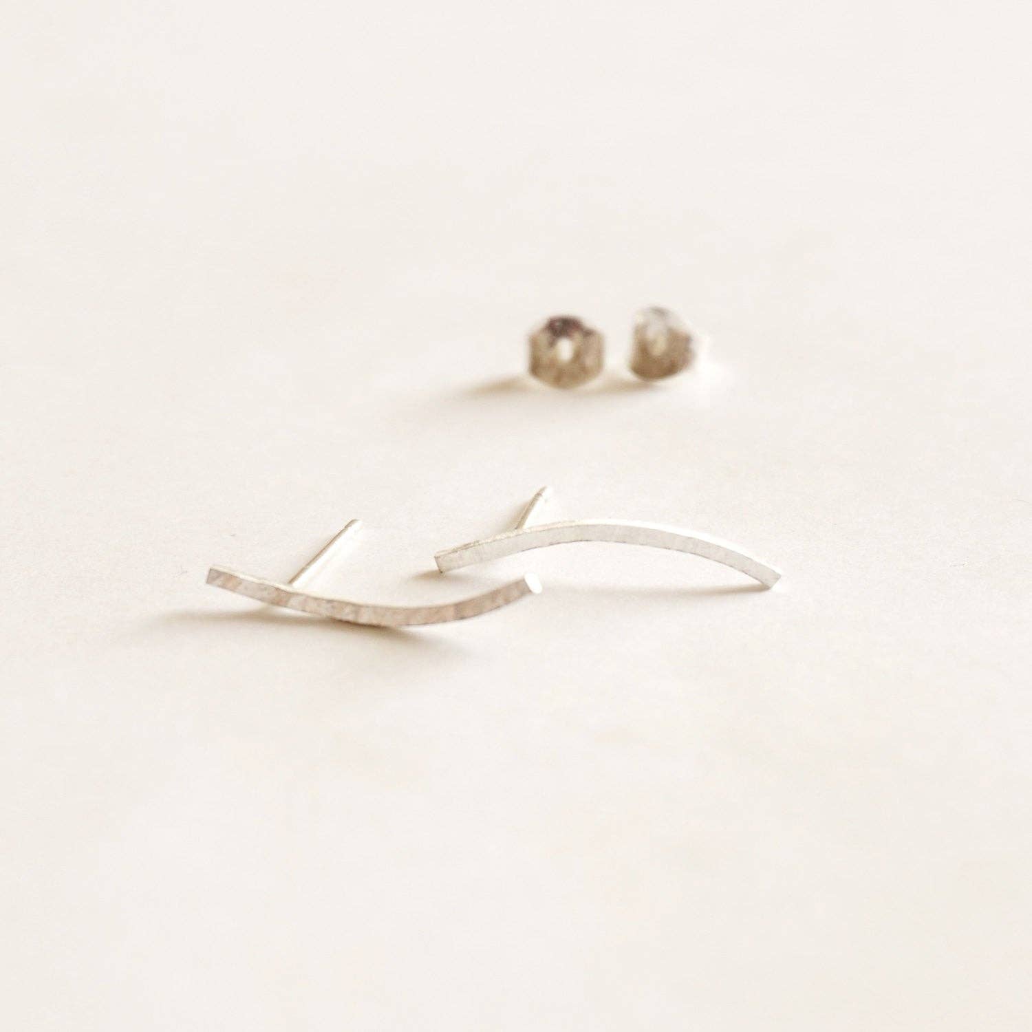 Hammered Ear Climber | Gold Fill