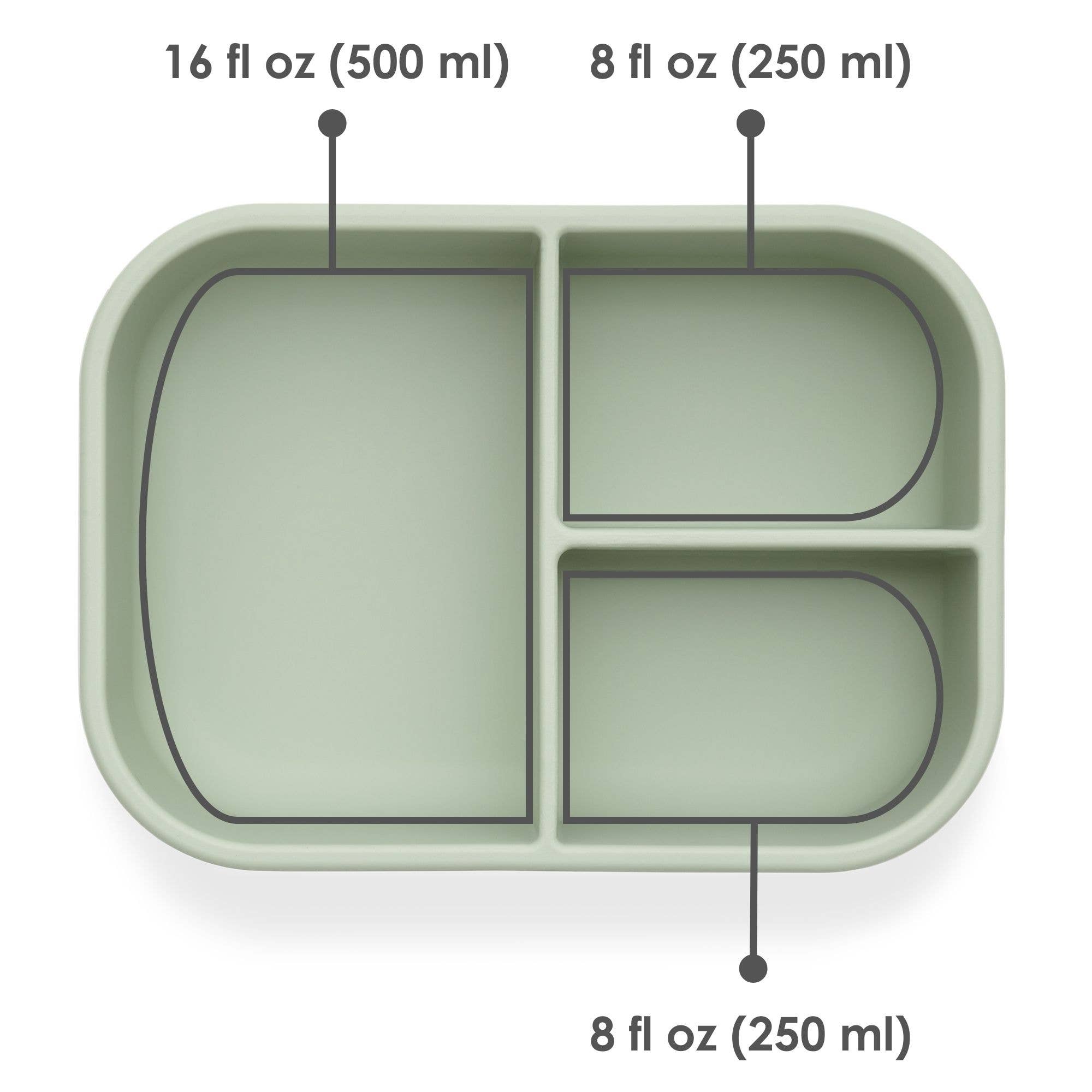 Leakproof Silicone Bento Box (Pine) Back to School