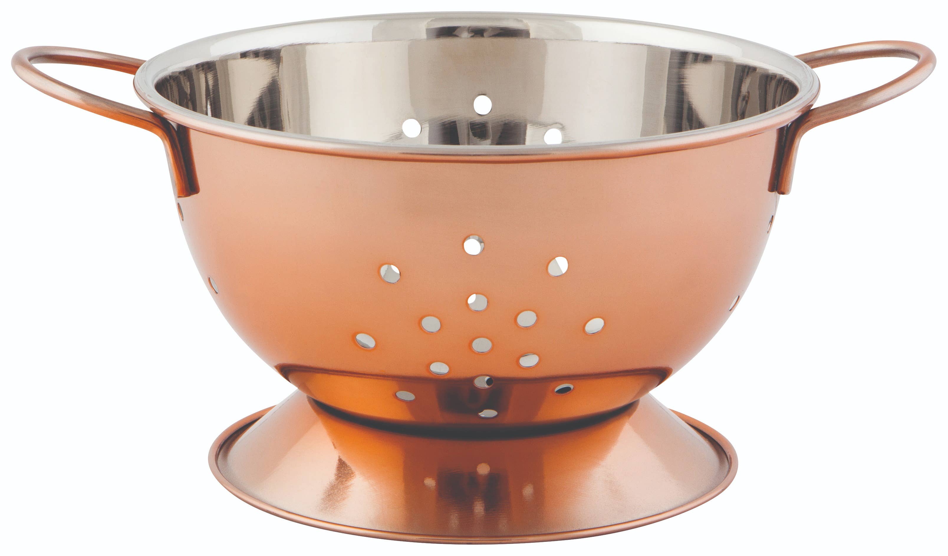 Now Designs by Danica - Stainless Rose Gold Steel Colander Small